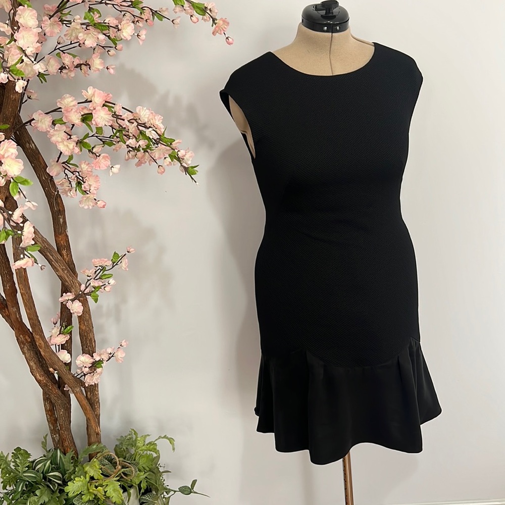 Rebecca Taylor black sleeveless cocktail dress